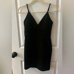 LULU’s Black Strappy Mini Dress
